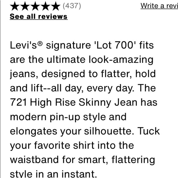 Levi’s High Rise Skinny- NEW with tags - Picture 8 of 11